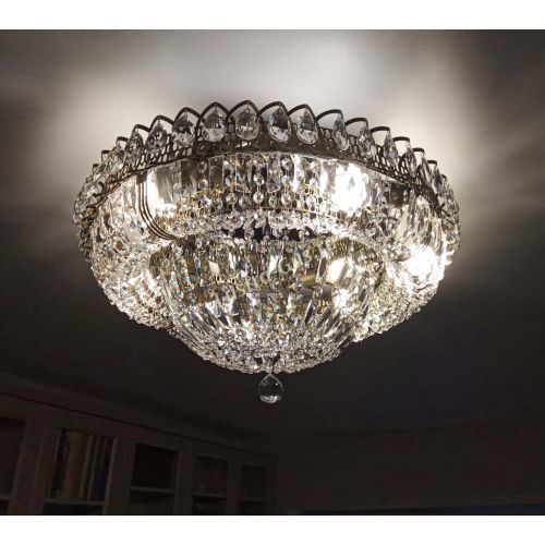 Люстра Кольцо Классика Пластинка под бронзу в Симферополе Гусь Хрустальный