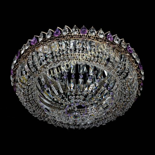 Люстра Кольцо Классика Пластинка фиолетовая в Симферополе Гусь Хрустальный