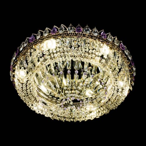 Люстра Кольцо Классика Пластинка фиолетовая в Симферополе Гусь Хрустальный