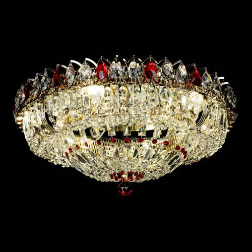 Люстра Кольцо Классика Пластинка красная в Симферополе Гусь Хрустальный