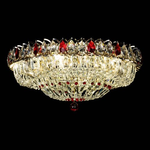 Люстра Кольцо Классика Пластинка красная в Симферополе Гусь Хрустальный