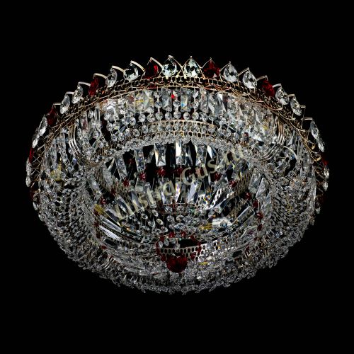 Люстра Кольцо Классика Пластинка красная в Симферополе Гусь Хрустальный