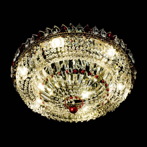 Люстра Кольцо Классика Пластинка красная в Симферополе Гусь Хрустальный