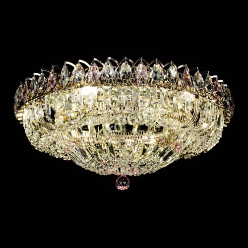 Люстра Кольцо Классика Пластинка розовая в Симферополе Гусь Хрустальный