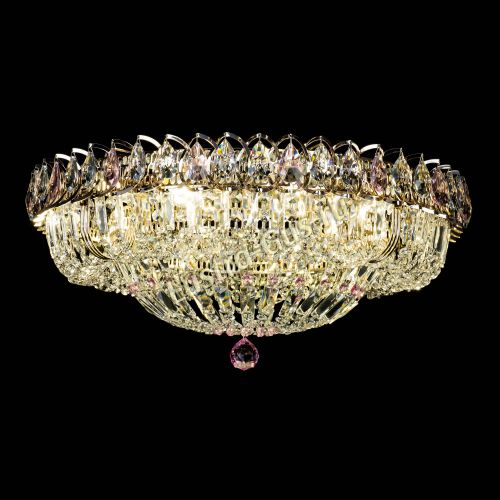 Люстра Кольцо Классика Пластинка розовая в Симферополе Гусь Хрустальный