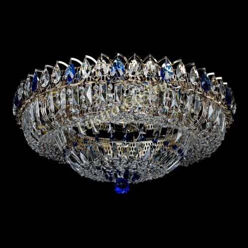 Люстра Кольцо Классика Пластинка синяя в Симферополе Гусь Хрустальный