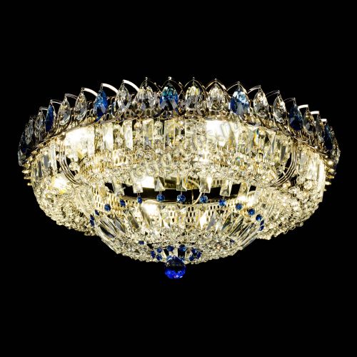 Люстра Кольцо Классика Пластинка синяя в Симферополе Гусь Хрустальный