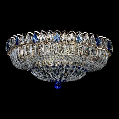 Люстра Кольцо Классика Пластинка синяя в Симферополе Гусь Хрустальный