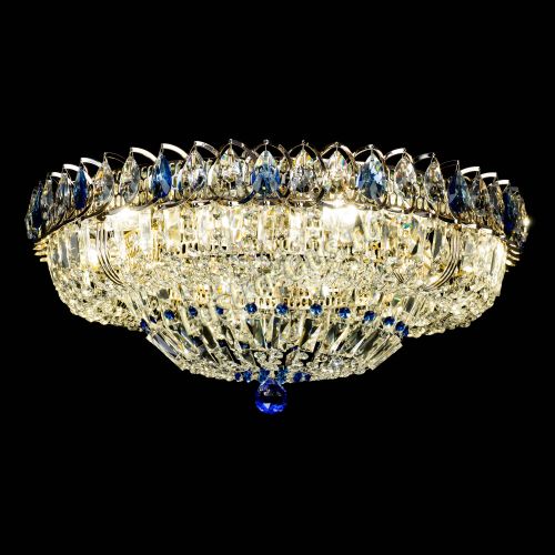 Люстра Кольцо Классика Пластинка синяя в Симферополе Гусь Хрустальный