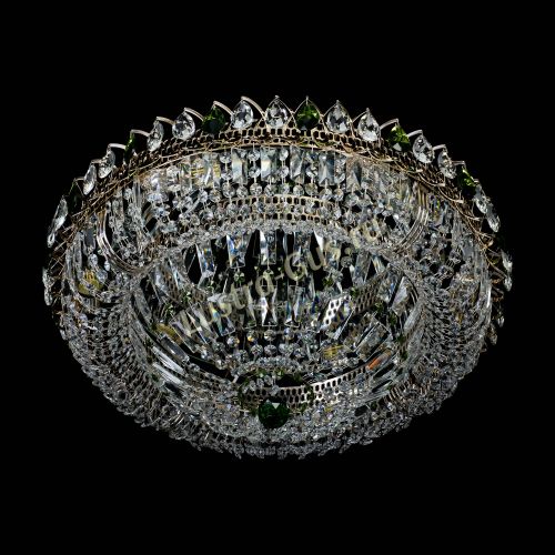 Люстра Кольцо Классика Пластинка зеленая в Симферополе Гусь Хрустальный