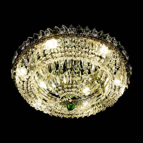 Люстра Кольцо Классика Пластинка зеленая в Симферополе Гусь Хрустальный