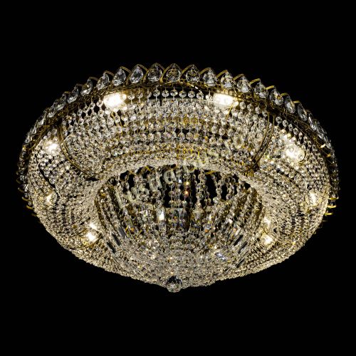 Люстра Кольцо Классика 10 ламп под бронзу в Симферополе Гусь Хрустальный