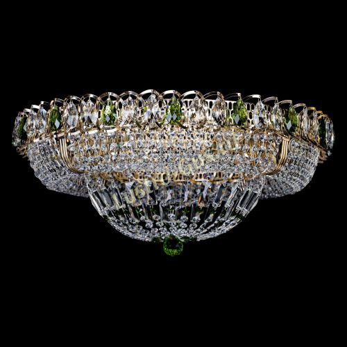 Люстра Кольцо Классика зеленая в Симферополе Гусь Хрустальный