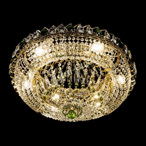 Люстра Кольцо Классика зеленая в Симферополе Гусь Хрустальный