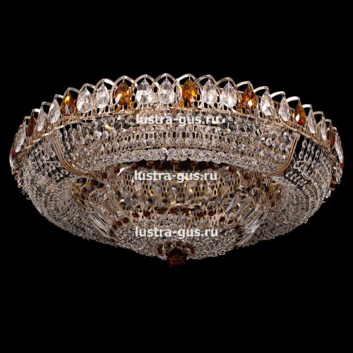 Люстра Кольцо Классика цветная в Симферополе Гусь Хрустальный