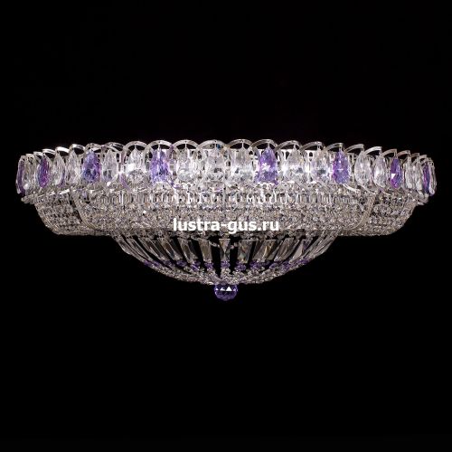 Люстра Кольцо Классика фиолетовая в Симферополе Гусь Хрустальный