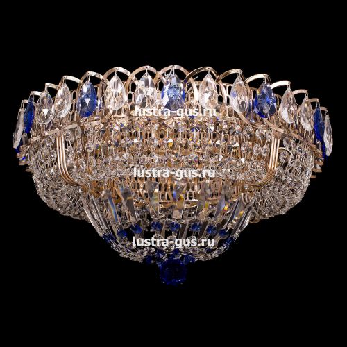 Люстра Кольцо Классика синий в Симферополе Гусь Хрустальный