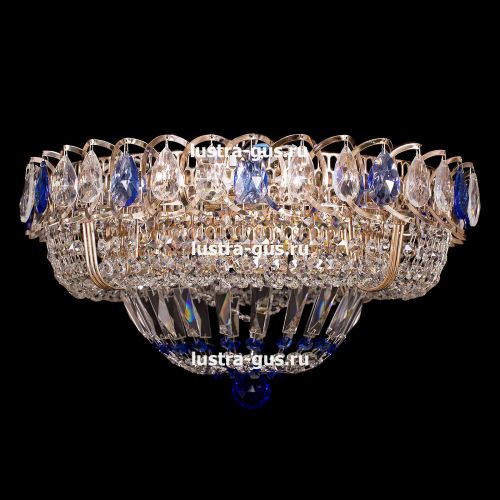 Люстра Кольцо Классика синий в Симферополе Гусь Хрустальный
