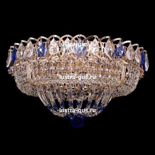 Люстра Кольцо Классика синий в Симферополе Гусь Хрустальный