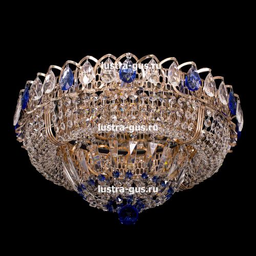 Люстра Кольцо Классика синий в Симферополе Гусь Хрустальный