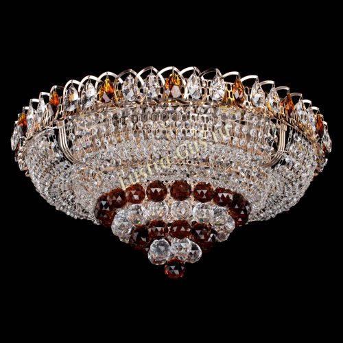 Люстра Кольцо пирамида шар 40 мм чайный в Симферополе Гусь Хрустальный