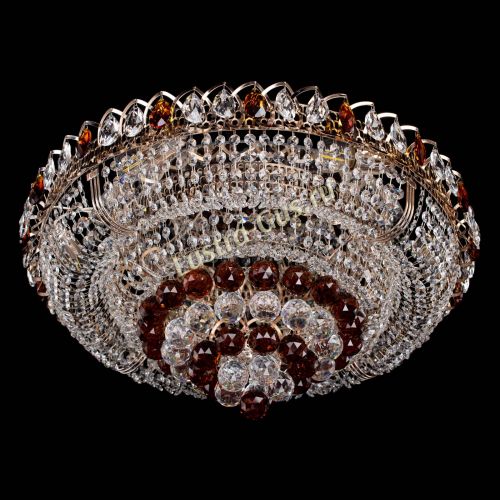 Люстра Кольцо пирамида шар 40 мм чайный в Симферополе Гусь Хрустальный