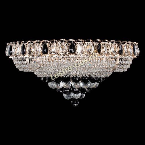 Люстра Кольцо пирамида шар 40 мм черная в Симферополе Гусь Хрустальный