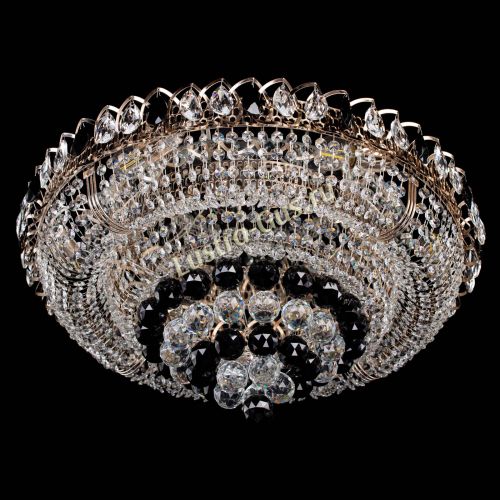 Люстра Кольцо пирамида шар 40 мм черная в Симферополе Гусь Хрустальный