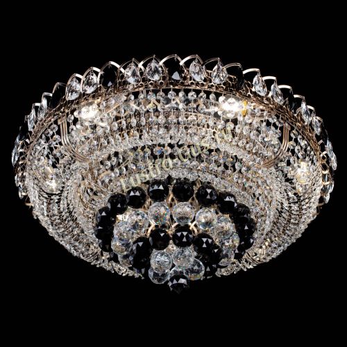 Люстра Кольцо пирамида шар 40 мм черная в Симферополе Гусь Хрустальный