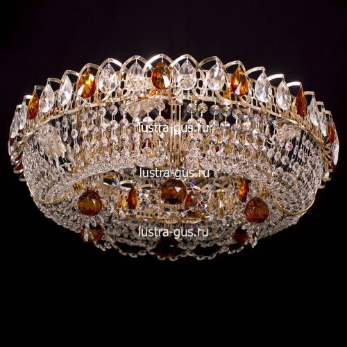 Люстра Кольцо Снежинка чайная в Симферополе Гусь Хрустальный