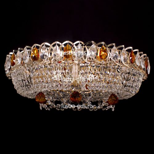 Люстра Кольцо Снежинка чайная в Симферополе Гусь Хрустальный