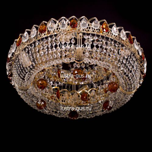 Люстра Кольцо Снежинка чайная в Симферополе Гусь Хрустальный