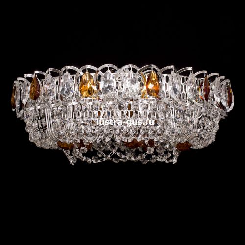 Люстра Кольцо Снежинка чайная в Симферополе Гусь Хрустальный