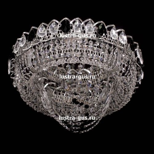 Люстра Кольцо Водоворот черная в Симферополе Гусь Хрустальный