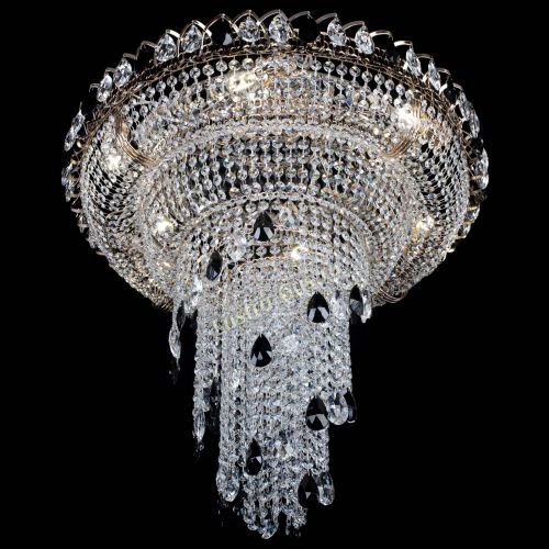 Люстра Кольцо №10 черная в Симферополе Гусь Хрустальный