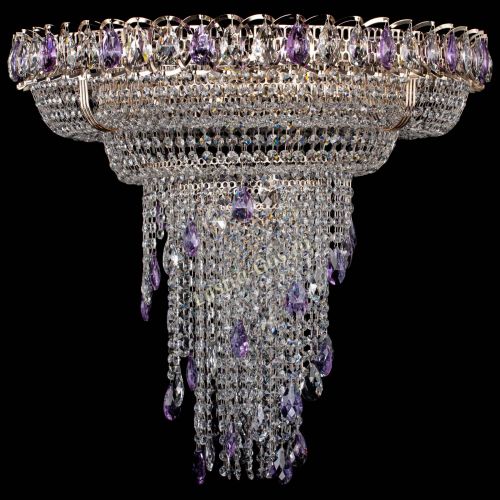 Люстра Кольцо №10 фиолетовая в Симферополе Гусь Хрустальный