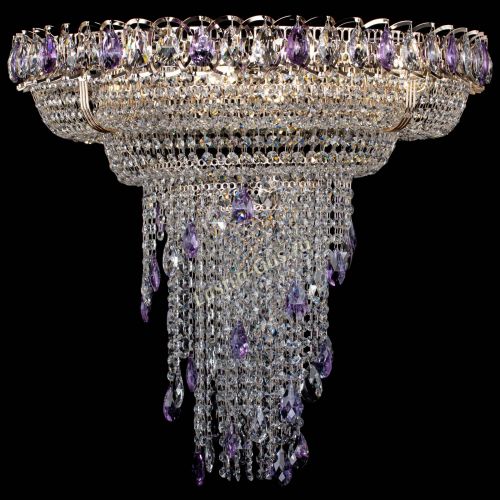 Люстра Кольцо №10 фиолетовая в Симферополе Гусь Хрустальный