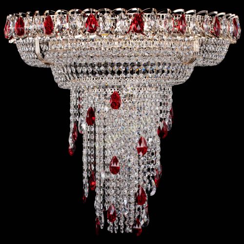 Люстра Кольцо №10 красная в Симферополе Гусь Хрустальный