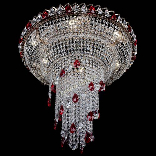 Люстра Кольцо №10 красная в Симферополе Гусь Хрустальный