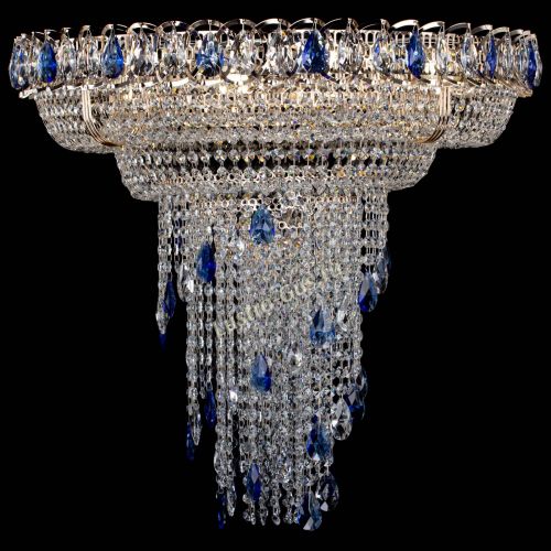 Люстра Кольцо №10 синяя в Симферополе Гусь Хрустальный