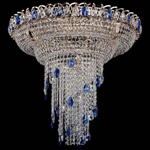 Люстра Кольцо №10 синяя в Симферополе Гусь Хрустальный