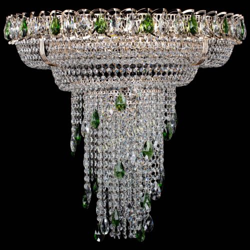 Люстра Кольцо №10 зеленая в Симферополе Гусь Хрустальный
