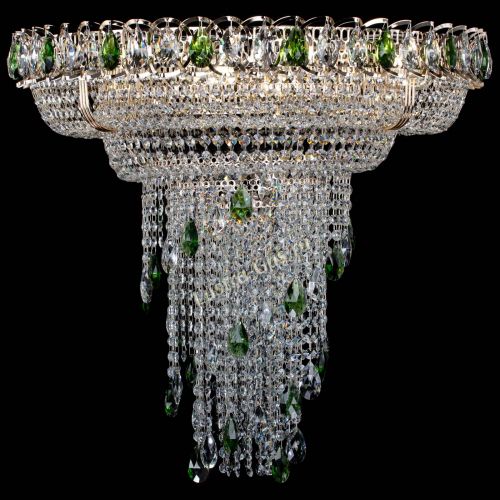 Люстра Кольцо №10 зеленая в Симферополе Гусь Хрустальный