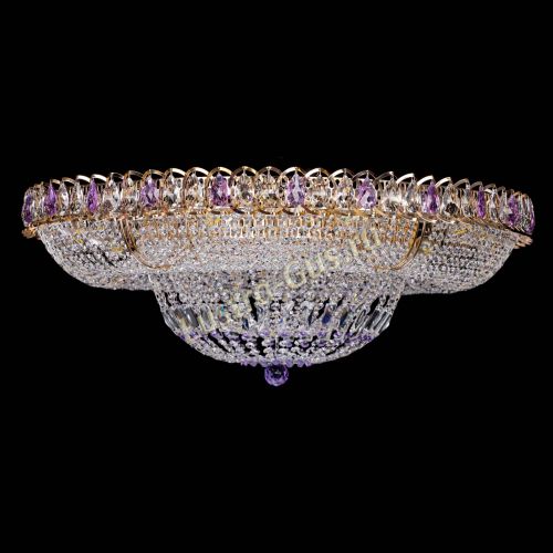 Люстра Кольцо Классика фиолетовая 800 мм в Симферополе Гусь Хрустальный