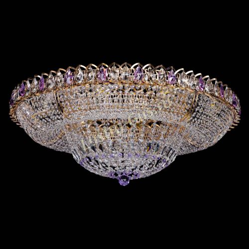 Люстра Кольцо Классика фиолетовая 800 мм в Симферополе Гусь Хрустальный