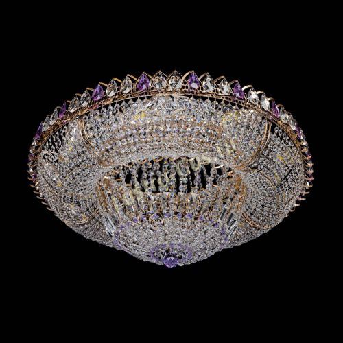 Люстра Кольцо Классика фиолетовая 800 мм в Симферополе Гусь Хрустальный