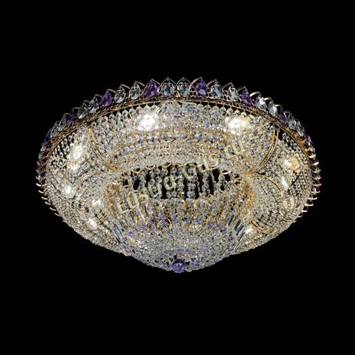 Люстра Кольцо Классика фиолетовая 800 мм в Симферополе Гусь Хрустальный