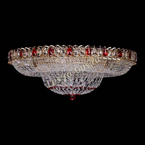 Люстра Кольцо Классика красное 800 мм  в Симферополе Гусь Хрустальный