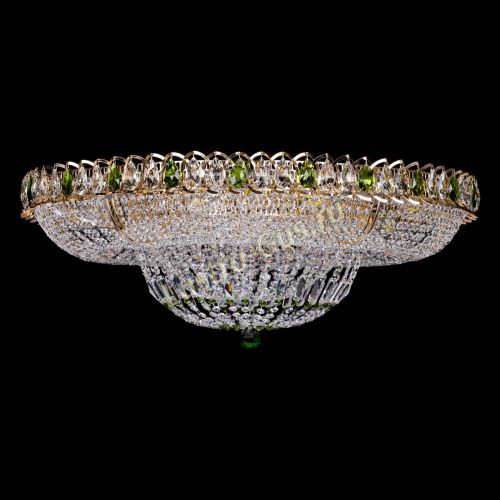 Люстра Кольцо Классика зеленое 800 мм  в Симферополе Гусь Хрустальный