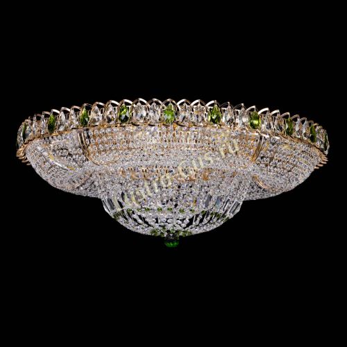 Люстра Кольцо Классика зеленое 800 мм  в Симферополе Гусь Хрустальный